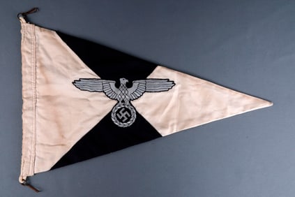 GERMAN SS REICHSFURHER HIMMLER CAR FENDER FLAG