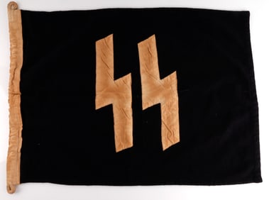 WWII GERMAN REICH SS CAMP FLAG BANNER