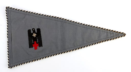 WWII GERMAN THIRD REICH DRK PENNANT FLAG