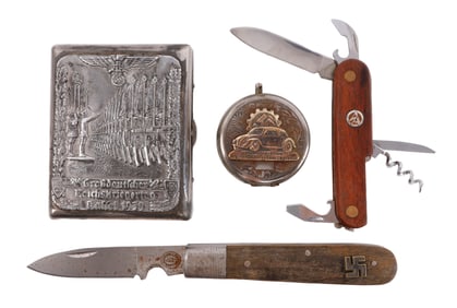 WWII GERMAN THIRD REICH PERSONAL EFFECTS LOT OF 4