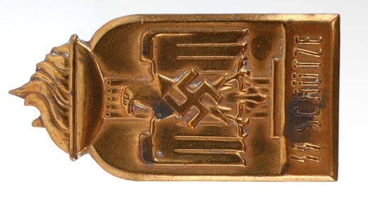 WWII GERMAN THIRD REICH SS PROTECTION TINNIE