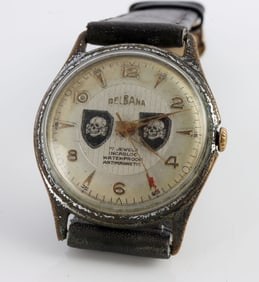 WWII GERMAN THIRD REICH SS TOTENKOPF WRIST WATCH