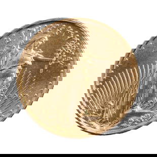 1997 GOLD 1/10 OZT OUNCE AMERICAN EAGLE BU COIN: Brilliant uncirculated. This lot reserved at melt.