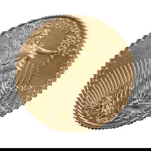 2010 GOLD 1/10 OZT OUNCE AMERICAN EAGLE BU COIN: Brilliant uncirculated. This lot reserved at melt.