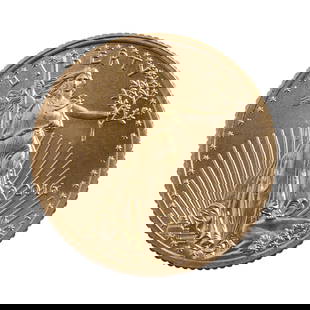 2016 GOLD 1/10 OZT OUNCE AMERICAN EAGLE BU COIN: Brilliant uncirculated. This lot reserved at melt.