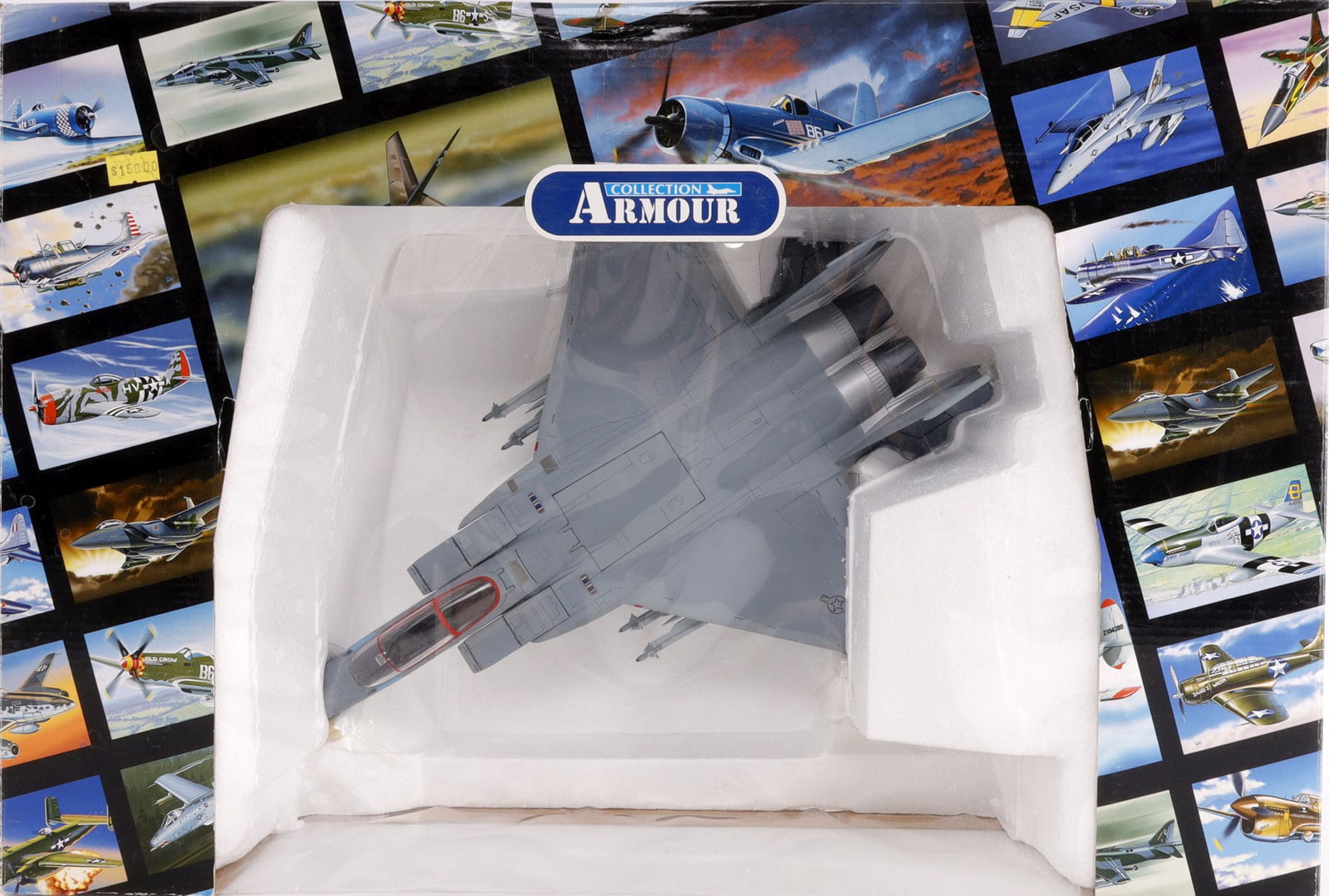 COLLECTION ARMOUR F-15 GREEN DRAGON PLANE: Franklin mint. 1:48 scale. Comes in box.