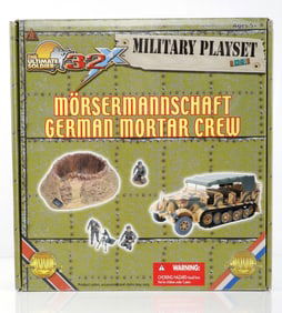 MILITARY PLAYSET GERMAN MORTAR CREW