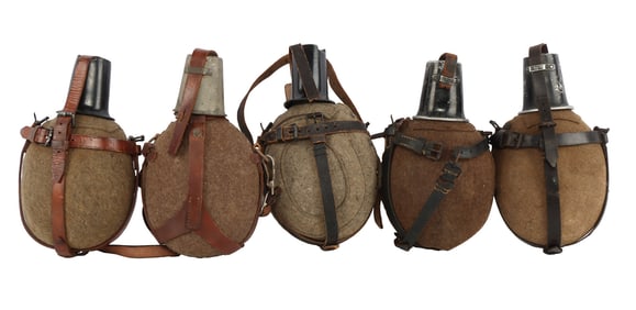 5 WWII GERMAN CANTEEN LOT GOOD VARIETY