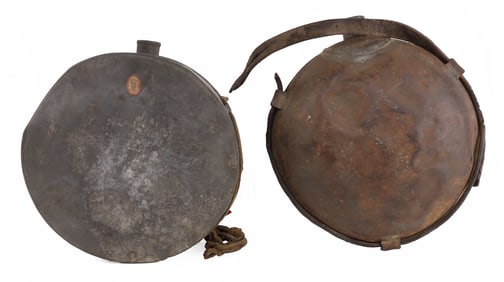 2 CIVIL WAR CANTEEN LOT CONFEDERATE & UNION