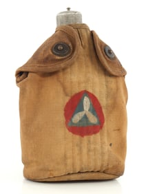 WWI 3RD CORP STAMPED 1917 COVER 1918 CANTEEN