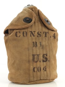 WWI U.S. CONST. 4 U.S. CO 4 STAMPED COVER CANTEEN