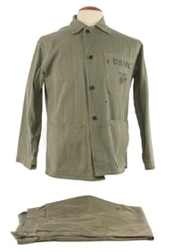 1952 KOREAN WAR USMC MARINES HBT FULL UNIFORM