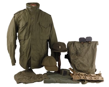 KOREAN VIETNAM WAR OLIVE DRAB UNIFORM & GEAR LOT