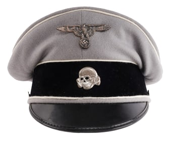 WWII GERMAN THIRD REICH WAFFEN SS GREY VISOR