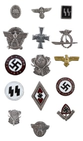 WWII GERMAN THIRD REICH STICKPINS LOT OF 15