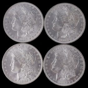 MORGAN SILVER DOLLAR 1885 NEW ORLEANS LOT OF 4