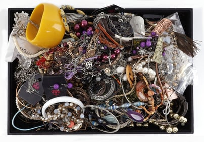 5.6 POUNDS OF ASSORTED MIXED TONE JEWELRY