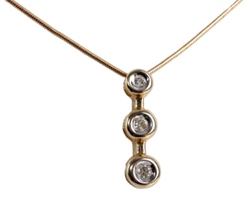 10K GOLD PENDANT WITH 10K GOLD CHAIN