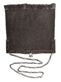 300 GRAM GERMAN SILVER CHAIN MAIL PURSE