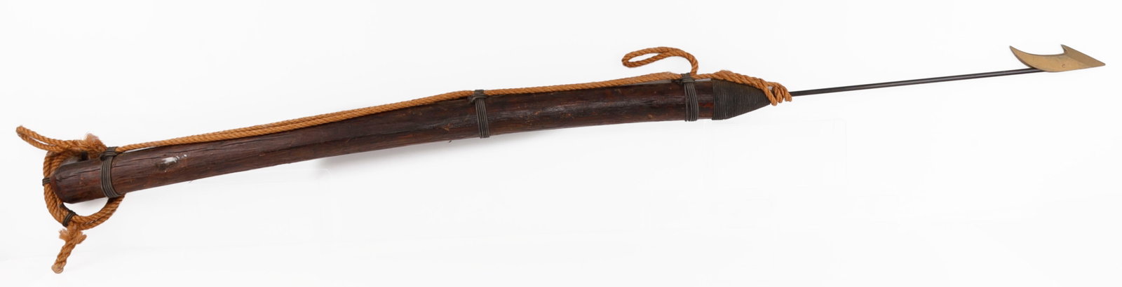 ANTIQUE WHALING HARPOON 70 INCHES: Very good original condition, age indeterminate.