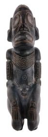 PRECOLUMBIAN TAINO KNEELING CACIQUE EFFIGY