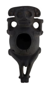 PRECOLUMBIAN TAINO LIGNUM VITAE VESSEL