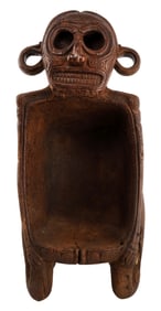 PRECOLUMBIAN TAINO MONUMENTAL ANTHROPIC VESSEL