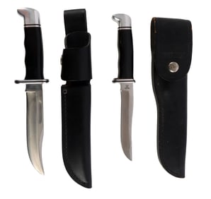 105 119 BUCK HUNTING KNIVES LOT OF 2