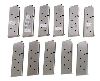 COLT 1911 OFFICER DEFENDER FACTORY MAGS LOT OF 11