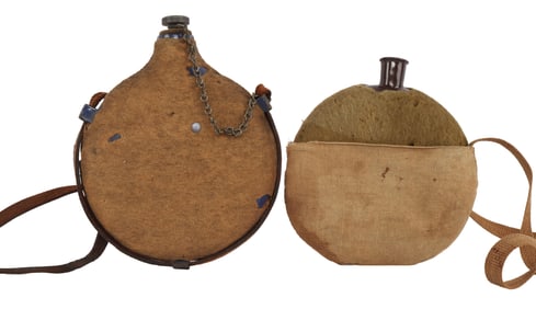 2 CANTEEN LOT ITALY M-3 & BRITISH CANADIAN