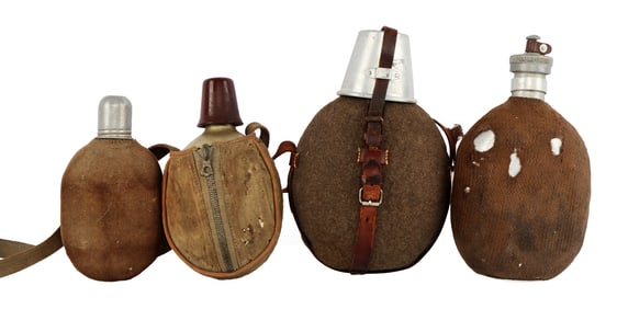 4 ANTIQUE CANTEEN LOT NETHERLAND PORTUGAL JAPAN