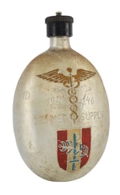 WWII GERMAN THIRD REICH ETCHED CANTEEN