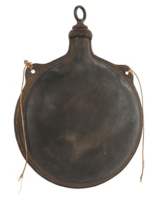 UNKNOWN MODEL OR MAKER LEATHER CIVIL WAR CANTEEN