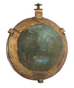 US CIVIL WAR 13TH INDIANA INFANTRY PAINTED CANTEEN