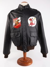 WWII LEATHER A-2 FLIGHT JACKET SZ 44 8TH AIR FORCE