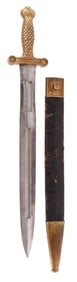 US M1832 FOOT ARTILLERY SWORD WITH SCABBARD