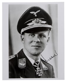 WWII GERMAN THIRD REICH DIETER HRABAK SIGNATURE