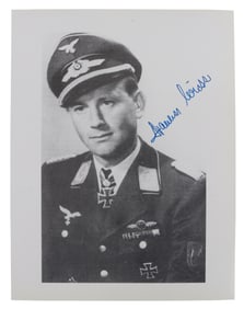 WWII GERMAN THIRD REICH JOHANNES WIESE SIGNATURE