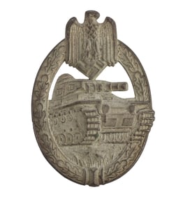 WWII GERMAN REICH PANZER ASSAULT BADGE IN SILVER