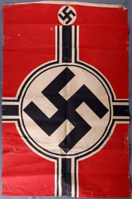WWII GERMAN THIRD REICH REICHSKRIEGFLAGGE CANVAS