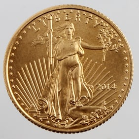 2014 1/10 OZT GOLD AMERICAN EAGLE COIN