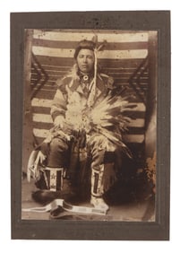 19TH CENTURY PHOTOGRAPH OF A PAWNEE LEADER
