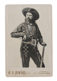 AUTOGRAPHED BUFFALO BILL CODY CABINET PHOTO