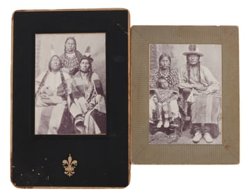 CABINET PHOTO NATIVE SICANGU LAKOTA FAMILY LOT 2
