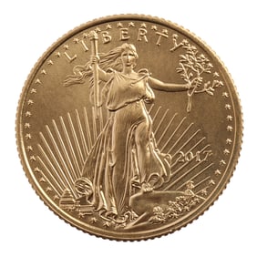 2017 GOLD 1/10 OZT OUNCE AMERICAN EAGLE BU COIN