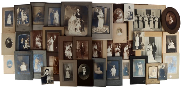 CABINET PHOTOGRAPH ANTIQUE PORTRAITS LOT OF 30+