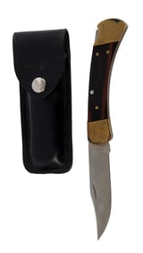 BUCK 110 LOCKBACK KNIFE W/ ORIGINAL SHEATH 1977-80