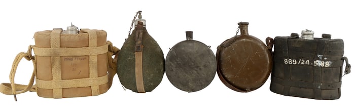 5 CANTEEN LOT INDIA JAPAN & OTHER