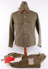 IMPERIAL JAPANESE ARMY COLONEL UNIFORM WITH FLAG