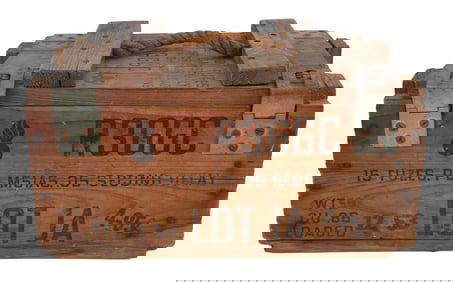 US MILITARY M51A5 FUZE BLASTING CAP WOOD CRATE